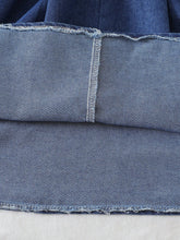 Girls Chiffon Shirt Collar Short Sleeve Patchwork A-Line Waist Slim Formal Dress With Belt